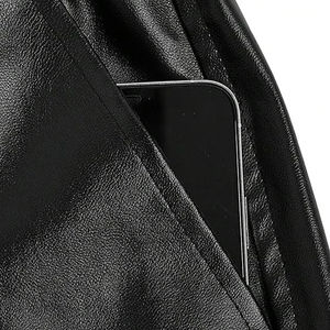 Meilleure vente Shorts décontractés pour hommes en cuir véritable et toile solide, design tendance, séchage rapide, personnalisable - Product Image 4