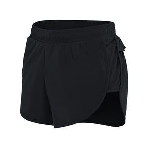 Short de course pour femme de haute qualité-Anti-bactérien respirant léger Polyester sans couture couleur unie pour l'entraînement de Fitness Gym - Product Image 3