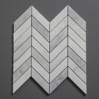 Centurymosaic - Mosaïque en marbre blanc de qualité supérieure - Carrelage en pierre naturelle - Carrelage en marbre blanc pour murs intérieurs