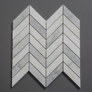 Centurymosaic bán buôn statuary Gạch <span class=keywords><strong>Mosaic</strong></span> đá cẩm thạch trắng đá tự nhiên Oriental gạch đá cẩm thạch trắng cho tường nội thất - Product Image 6