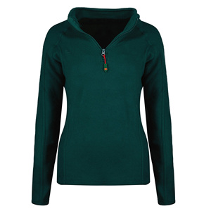 Nueva chaqueta de lana Polar Musthave transpirable con cremallera Qurater para mujer, chaqueta cómoda de estilo urbano pesado con logotipo personalizado - Product Image 2