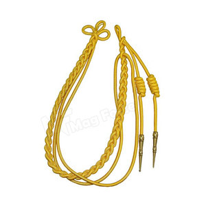 Cordons d'épaule décoratifs professionnels pour uniforme, type aiguillette de cérémonie, prix usine - Product Image 6