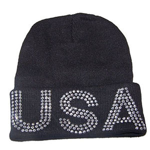 Gorro de Punto Unisex para Invierno con Diseño Animal, Gorro Personalizado de Alta Calidad con Logotipo Adornado con Pedrería, Poliéster/Algodón Digital para Playa - Product Image 3