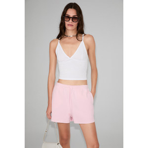 ETHIQUET ALAI Pantalones Cortos de Mujer con Cordón Ajustable, Doble Bolsillo y Tejido Waffle Suave 100% Algodón Orgánico - Product Image 2