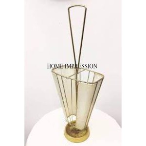 Aluminium plaqué or de haute qualité coulé le plus fantaisie moderne Art créatif concepteur porte-parapluie décor à la maison accessoires fournitures - Product Image 4