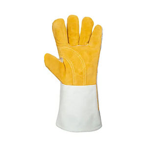 Gants de soudage de qualité supérieure Gants en cuir véritable Odm & Oem Service Gants de soudage Prix bon marché à vendre - Product Image 5