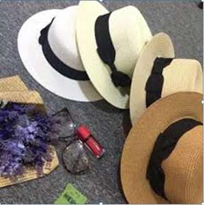 Sombrero de playa a prueba de Sol de ala ancha para hombre tejido hecho a mano personalizado al por mayor artesanía de paja de rafia hecha en Vietnam para deportes de viaje - Product Image 5