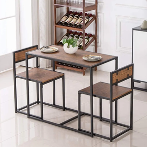 Ensembles de table à manger échantillon gratuit du Vietnam 3 pièces meubles en fer pour coin cuisine petit espace - Product Image 6