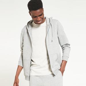 Hoodie <b>Jacket</b> Custom Men's Classic Full Zip Hoodie Breathable Cotton <b>Zippered</b> <b>Jacket</b> Comfort Winter <b>Fleece</b> Plain Dyed Technics - Product Image 1