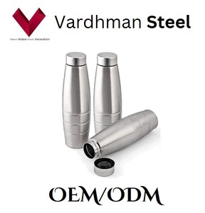 Forme de ventre fiable en acier inoxydable de qualité 304 bouteille incurvée de 750ml et 1L verres en plastique confortables avec performance intégrée - Product Image 4