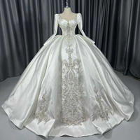 Robe de mariée Jancember LSCM79, col carré princesse, paillettes, Vestidos De Novia
