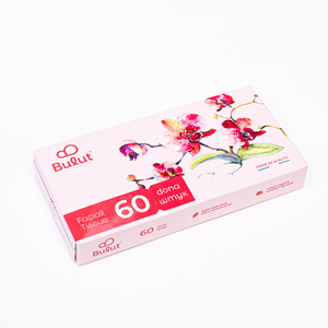 Servilletas de Papel en Caja Bulut, Color Rojo, Aroma a Bayas Silvestres, Suaves, 1 Capa, 60x10 Piezas, Uso Doméstico, Modelo UZ 230 - Product Image 1