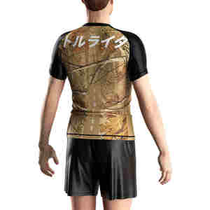 เสื้อแรชการ์ดผ้าฟลีซผู้ชายแบบสั่งทำ - ผู้ผลิตงานพิมพ์นูน - Product Image 6
