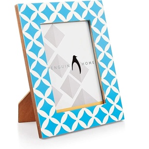 Marco de fotos con incrustaciones de resina y hueso de madera hermoso hecho a mano de la mejor calidad personalizado para decoración de la India. - Product Image 1