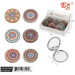 Specchio per Trucco LED Pieghevole da 3 Pollici, Monofacciale con Ingrandimento 1x, Finitura ABS, Logo Stampato, Uso da Tavolo, Confezione da 288/24/12/CS - Product Image 1