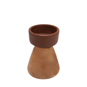 Portavelas de Pilar de Diseño Moderno Hecho de Arcilla, Color Terracota, para Decoración del Hogar y Restaurantes - Product Image 3