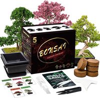 Kit d'arbre bonsaï avec outils complets de culture de plantes grandir en pot Kit de démarrage d'arbre bonsaï d'intérieur maison jardinage bricolage cadeau pour adulte