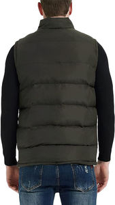 Gilet matelassé de haute qualité, nouvelle arrivée, logo personnalisé, confortable, respirant, grande taille, prix bas, col montant, OEM - Product Image 2