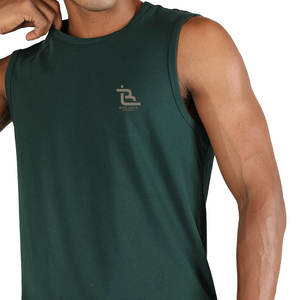 T-shirt sans manches pour homme, coupe confortable, tissu respirant pour l'entraînement estival, débardeur uni pour homme, t-shirt sans manches simple - Product Image 6