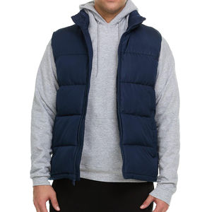 เสื้อกั๊กพัฟเฟอร์ผู้ชายคุณภาพสูงสำหรับฤดูหนาว แบบลำลอง คอตั้ง กลับด้านได้ ไซส์ใหญ่ ระบายอากาศได้ดี ผลิตในปากีสถาน - Product Image 4