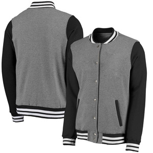 Chaqueta universitaria informal urbana personalizada para hombre 2024, forro interior de lana de algodón y poliéster, parche cómodo, insignia flocada, Letterman - Product Image 6