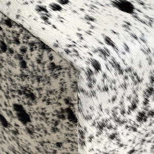 Taburete otomano de piel de vaca de madera natural moderno para sala de estar Diseño de silla elegante - Product Image 5