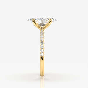 Marquise Cut Moissanite Diamond <b>Set</b> in Pave Sterling Silver Elegant <b>Rings</b> for <b>Women</b> - Product Image 4