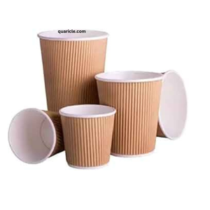 Vasos ondulados para bebidas frías y calientes, 4oz/6oz/9oz/12oz/16oz, juego de vajilla de papel desechable para eventos modernos, Bar, cumpleaños, bodas - Product Image 6