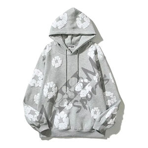 Sudaderas de lana con capucha de manga larga de Otoño/Invierno para mujer, jerséis gruesos, poliéster/algodón, forro de Color personalizado impreso - Product Image 4