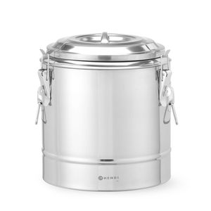HENDI 11L Silver Kitchen Line <b>Insulated</b> Portable <b>Food</b> <b>Container</b> 300x(H)345mm <b>Insulated</b> Storage & <b>Container</b> - Product Image 1