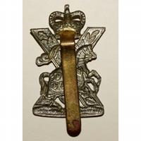 DE GRENADIER DE LA VIEILLE GARDE IMPERIALA HAT PLATE Fife & Fofar Yeomanry Scottish Horse cap badge