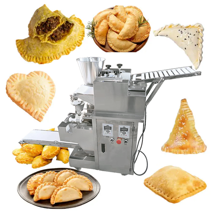 Máquina formadora de bolas de masa hervida comercial Máquina para hacer empanadas grandes Máquina automática para hacer volteo pequeño Samosa Gyoza Precio de la máquina