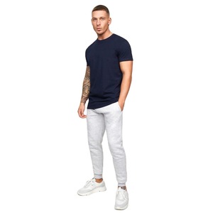 T-shirt pour homme en coton lourd de haute qualité, design uni, coupe classique, manches courtes, tissu tissé, 180g - Product Image 5