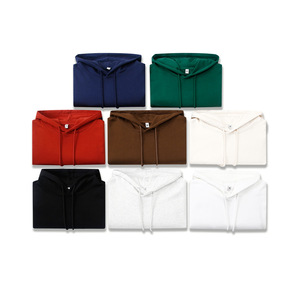 Approvisionnement d'usine personnalisé 380g goutte épaule 100% coton sweats à capuche unisexe haute qualité sweats à capuche vierges en vrac - Product Image 2