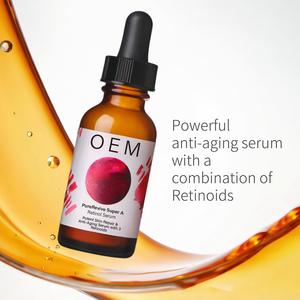 Sérum Rétinoïde + Bakuchiol de marque privée 1oz-Formule anti-âge et réparatrice pour la <span class=keywords><strong>peau</strong></span> avec acide hyaluronique pour peaux sensibles - Product Image 2