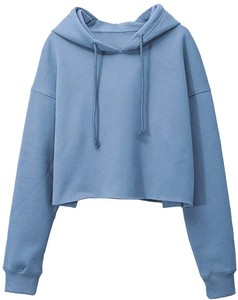 Hot <b>Girls</b> French Terry Thick Crop Top <b>Hoodie</b> for Women America Style Casual Short Length Autumn Winter Wide Hem Warm <b>Sweatshirts</b> - Product Image 5
