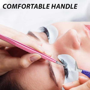 Nouvelle arrivée pince à cils anti-dérapante pour le placement précis des cils pince à épiler légère en acier inoxydable pour les extensions de cils - Product Image 5