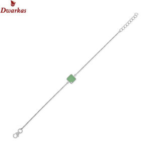 Elegant and trendy 925 sterling <b>silver</b> white topaz brown enamel bracelets manufacture wholesale ready stock for women - Product Image 3