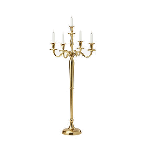 Nouveau design aluminium fait à la main 6 bras bougeoir forme personnalisée tailles personnalisées mariage événement décoratif - Product Image 5