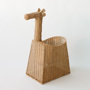 Children room decoration trendy animal shaped baskets natural <b>rattan</b> <b>storage</b> hamper bin - Product Image 4