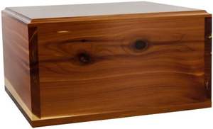 Urnas conmemorativas de cremación para cenizas humanas, caja de urnas de madera para adultos, hombres y mujeres, urna de cremación de cedro para cenizas, madera de cedro - Product Image 3