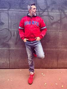 Chaqueta Bomber de Satén Personalizada con Nombre y Número de Equipo, Chaqueta de Béisbol de Satén Bordada en Lote para Hombre, MOQ Bajo - Product Image 2