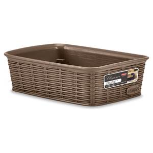 Stefanplast ELEGANCE <b>Basket</b> in Dove Grey (20x14x6cm) Storage Solution with Elegant Design Model 30901 - Product Image 1