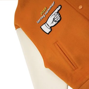 Fabricants de vestes Letterman OEM Vente en gros Veste universitaire brodée avec appliques en chenille Veste d'hiver vintage personnalisée Veste de baseball - Product Image 6