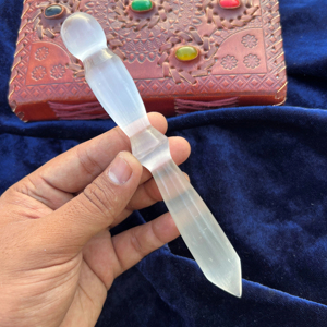 Premium Natural Selenita Espiral Varita Chakra Equilibrio Energía Aura Cristal de limpieza espiritual Otras artesanías de cristal - Product Image 1