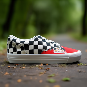Chaussure de skate Qiniso Checker Rouge - Product Image 3