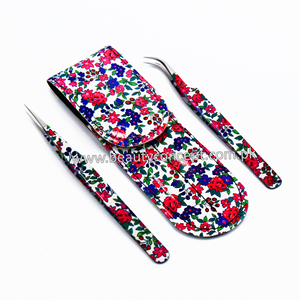 BEAUTY CONCEPT INTERNATIONAL Juego de Pinzas para Extensión de Pestañas de Acero Inoxidable Duraderas, Pinzas de Precisión Fáciles de Agarrar, Personalizables - Product Image 2