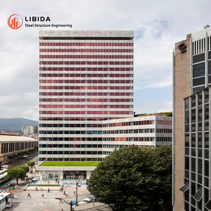 Façade en verre Art déco à motif géométrique moderne pour applications extérieures d'hôpital de centre commercial d'hôtel Matériau durable en alliage d'aluminium et d'acier - Product Image 5