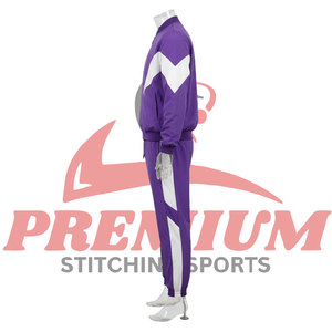 Conjunto Deportivo de Chaqueta Cortavientos y Pantalones Deportivos Reflectantes Personalizados para Hombre, de Secado Rápido, de Poliéster y Nailon - Product Image 3