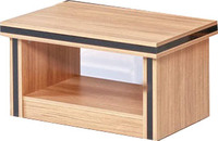 Ensemble de bureau de direction moderne et durable en mélamine matelassée à motif teck de luxe personnalisé 2026 pour usage commercial et corporatif